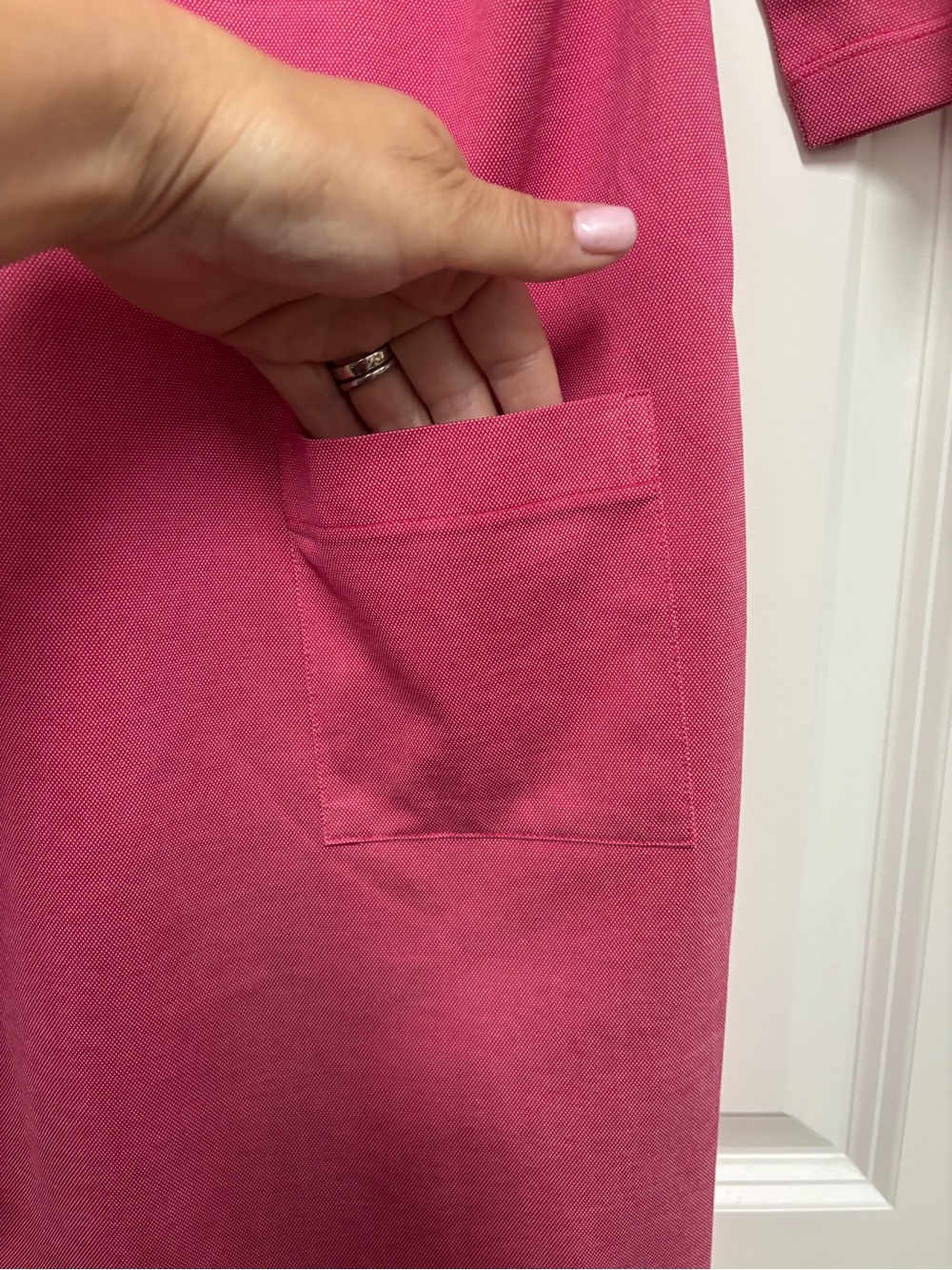 Pete Millar Crown Sport Pink Performance Polo Dress Women’s Large NWOT Golf - Picture 6 of 8
